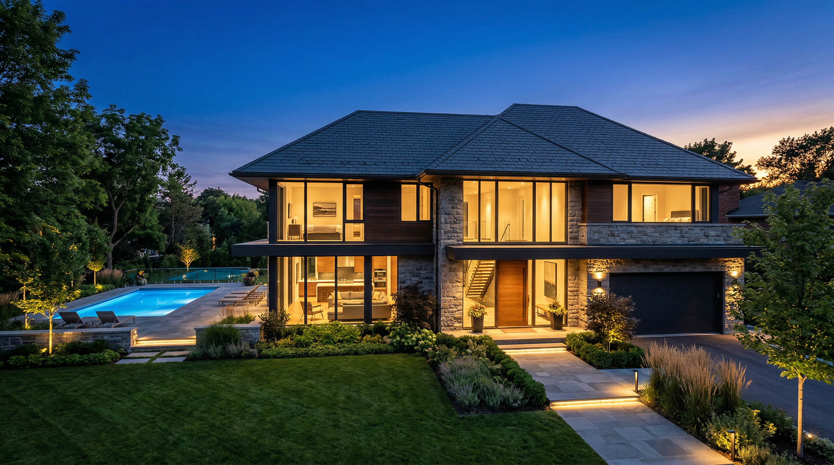 Beautiful home with contractor services